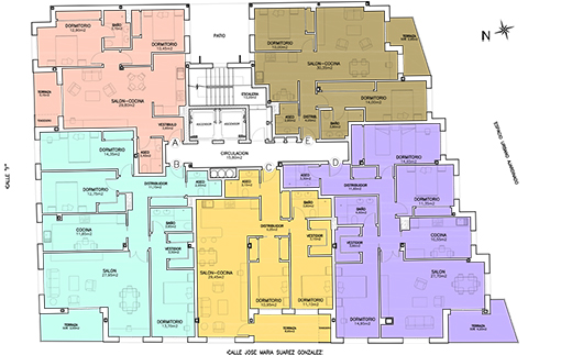 Planta Primera, Distribución