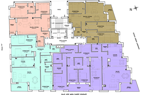 Planta Quinta, Distribución